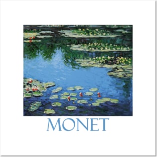 Waterlilies - Harmony in Blue by Claude Monet Posters and Art